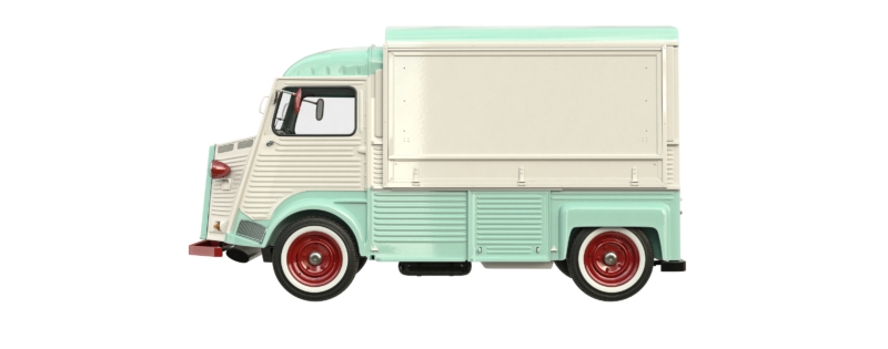 Vieille camionnette, photo pour Allo Vidange. Un projet réalisé par le Studio DPE