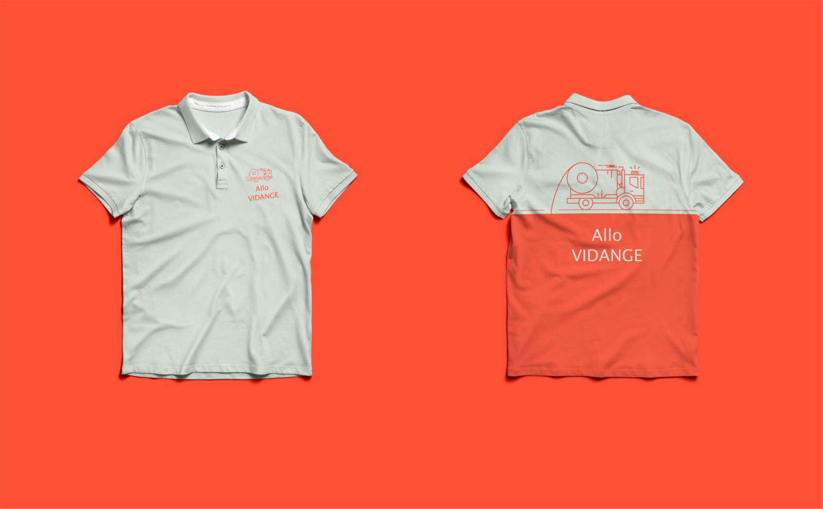 Polo réalisé pour Allo Vidange par le Studio DPE